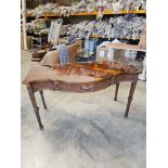 An Irish George III Style Mahogany Serpentine Front Sideboard/Server Table, Crafted In The Manner Of