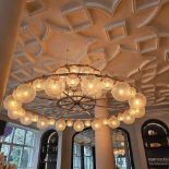 Northern Lights chandelier pendant A grand, two-tier circular framework meticulously handcrafted