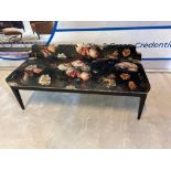 Floral Upholstered Bench by The Sofa & Chair Company London