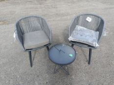 Bramblecrest Set A304 2x Palermo Armchairs with Byron Coffee Table [ WhsLoc 105 BAY 45 C]