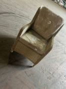 Bramblecrest Set B590 Chedworth Hi-Back Armchair - Sandstone Notes: Misaligned Frame [ WhsLoc 105