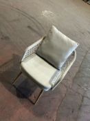 Bramblecrest Set B554 Malmo Dining Armchair - Ivory Notes: Broken Weave [ WhsLoc 105 Bay 62 B]