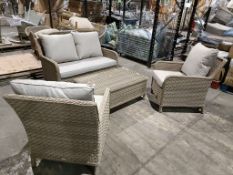 Bramblecrest Set A414 Patagonia 2 Seat Sofa with 2 Sofa Armchairs - Willow Notes: Dirty Cushions/