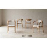 Set of 4 Anais Dining Chairs by Heal’s A set of four Anais dining chairs, a signature design from