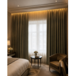 A Pair of Luxury Contemporary Silk Ombré Drapery Panels The curtains are executed in a heavy,