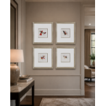 A Set of Four Framed Art Nouveau Jewellery Design Prints after René Lalique (1860–1945) A cohesive