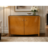 An Art Deco Style Maple Credenza / Media Cabinet by Francesco Molon A high-end contemporary media