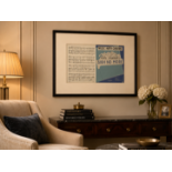 A Framed Vintage Sheet Music Print – Noël Coward's "Sigh No More" & "Music Hath Charms" The print