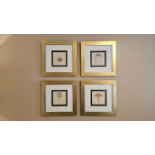 A Set of Four Framed Art Nouveau Jewellery Design Prints after René Lalique (1860–1945) A cohesive