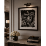 A Contemporary Photomosaic Joiner Print of a Vintage Dancer, In the Style of David Hockney An