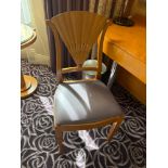 An Art Deco Style Maple Fan-Back Side Chair by Francesco Molon A high-end designer side chair by