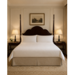 A George III Style Mahogany Super King Size Divan Bed and Headboard The mahogany headboard of