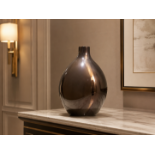 A Premium Contemporary Asiatides Chrome Glazed Ceramic Ovoid Vase An exceptional, large-scale
