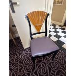 An Art Deco Style Maple Fan-Back Side Chair by Francesco Molon A high-end designer side chair by the