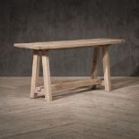 Timothy Oulton Bridge Oak Console Table (180 x 52cm) in Light Natural Oak is a masterfully