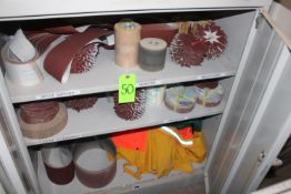 ASSORTED SANDPAPER w/ CABINET