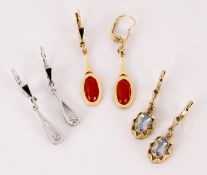 Drei Paar Ohrhänger