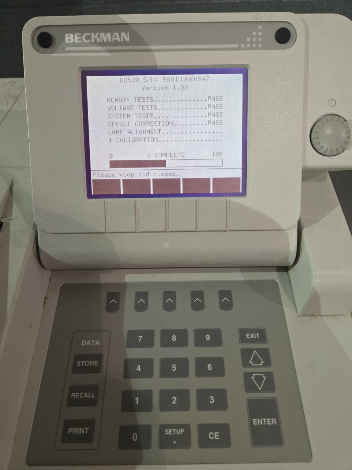 Beckman DU-530 UV/Vis spectrophotometer, model 517601, serial ...