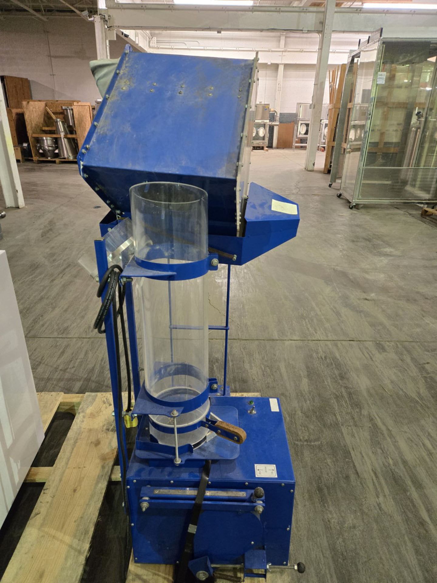 Agriculex large column seed cleaner, model CB-2A, serial# CB2A08003.