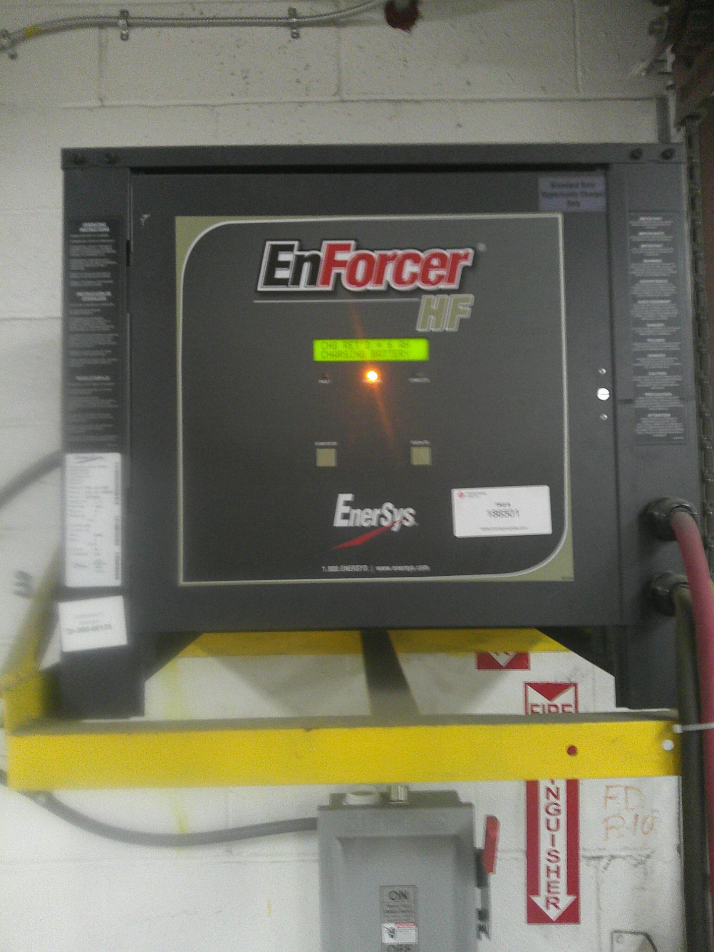 EnerSys Enforcer HF battery charger, 36V, model EH3-18-1600, 480/3 ...