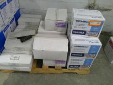 Skid of Black Bags and Nitrile Gloves