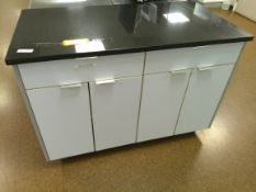 3 Rolling Cabinet Units, 51" — 27"