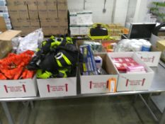 9 Boxes PPE – Fall Protection, First Aid, Gloves, Wipes, Hand Wand, Etc.
