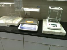 Uline Scale Model H-1649; Ohaus Scale Model PR323N/E; 2 Stone Plates