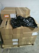 Skid of Black Bags, Approx 46 Cases