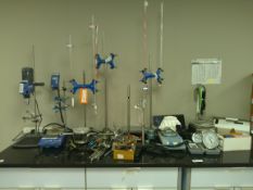 Assorted Stands, Stirrers, Hot Plates, Etc. on Table Top