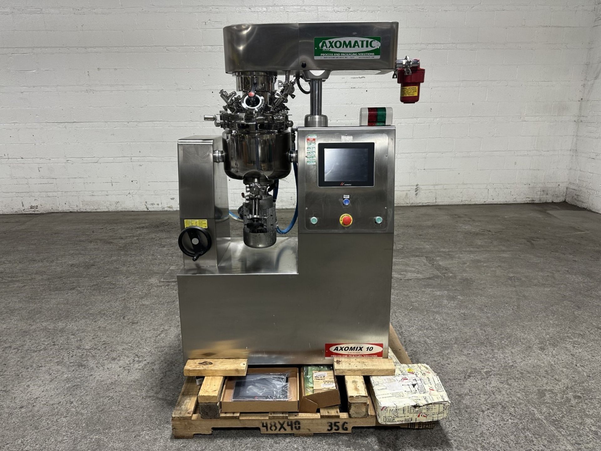 Axomatic triple motion vacuum homogenizer mixer, model AxoMIX10, 316 ...