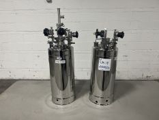 Lot of (2) 5 Gallon Alloy Products pressure vessel, 316L