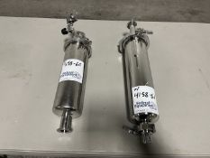 (2) Pressure Filter Housings, S/S