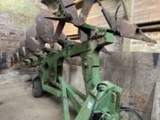 Dowdeswell DP160 6 furrow on land reversible plough, with skimmer