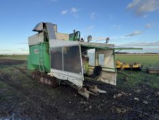 1998 Tumoba brussels sprout harvester, 2 row self propelled, 4 knife heads, Deutz 3cyl engine,
