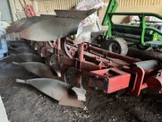 Gregoire Besson 6 furrow reversible in furrow plough, plus spare wearing metal, including