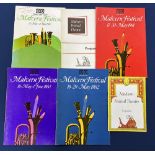 Music. A collection of Malvern Festival Theatre programmes, signed by acts