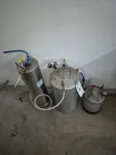 (3) STAINLESS STEEL FILTRATION TANKS