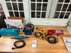 (5) HEAVY DUTY POWER TOOLS, MILWAUKEE, DEWALT, CRAFTSMAN, MAKITA, BOSCH