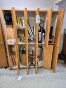 WOODEN LOCKERS WITH CONTENTS