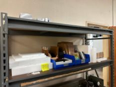 SHELVING WITH ASSORTED HIGH-END PLASTICS