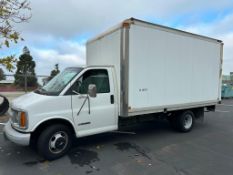1997 CHEVY MODEL P30 1 TON BOX VAN WITH 5.7L V8 AND ROYAL TRUCK BODY BOX