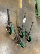 SCREW-JACK LEVELING CASTERS