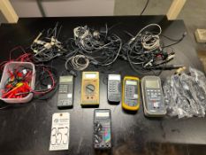 ASSORTED HANDHELD ELECTRONIC TEST EQUIPMENT