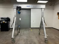 AMH (ALL MATERIAL HANDLING) PT030 PUSH TROLLEY WITH MINCHANG HOISTING MODEL HSZ-C MANUAL CHAIN HOIST