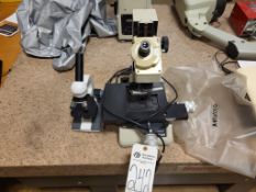 (1) MITUTOYO 176-811A TOOLMAKERS MICROSCOPE AND (1) SMALL MICROSCOPE