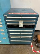 LISTA 8 DRAWER HEAVY DUTY MODULAR DRAWER CABINET FILLED ASSORTED TOOLS AND TOOLING