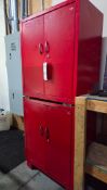 (2) STACK-ON METAL CABINETS