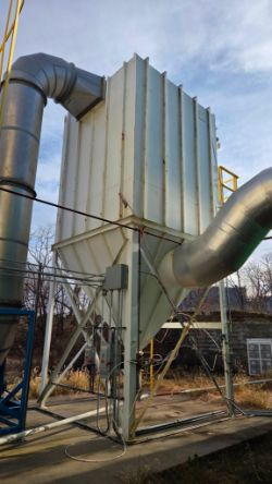 2018 CAMCORP 14BH10X196 BAG HOUSE W/ 24,000 CFM FAN EQUIPMENT COMPANY BCS FAN