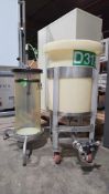 LOT OF PREPACKED CHROMATOGRAPHY COLUMNS & MOBILE CHEMICAL STORAGE TANK